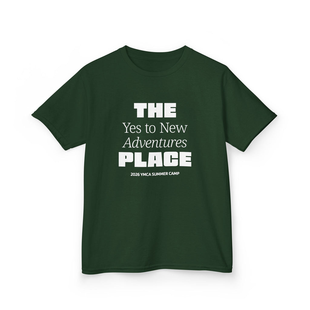 Tampa YMCA 2026 Kids Summer Camp Tee — “Yes to New Adventures”